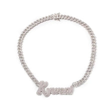  9mm Cuban Link Iced Out Name Necklace SHOP PRISCILLA LEE