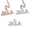 BAGUETTE CUT NAME NECKLACE