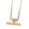 CROWN PENDANT NAME NECKLACE