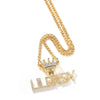 CROWN PENDANT NAME NECKLACE