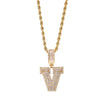 BAGUETTE CUT INITIAL NECKLACE