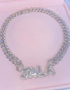 Baguette Chain Name Necklace SHOP PRISCILLA LEE