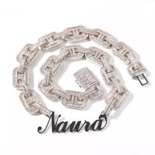  G-Link Baguette Name Necklace