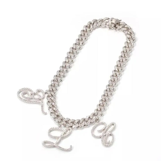 Cuban Link Cursive Name Necklace SHOP PRISCILLA LEE