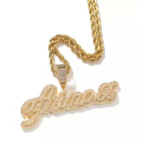 Cursive Pendant Name Necklace