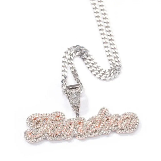 Cursive Pendant Name Necklace SHOP PRISCILLA LEE