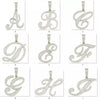 Cursive Font Tennis Chain Initial Necklace SHOP PRISCILLA LEE