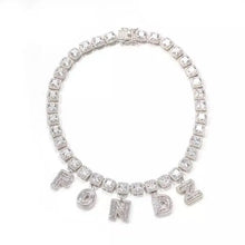 SQUARE TENNIS CHAIN NAME NECKLACE SHOP PRISCILLA LEE