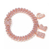 CUSTOM PINK CUBAN LINK CHAIN