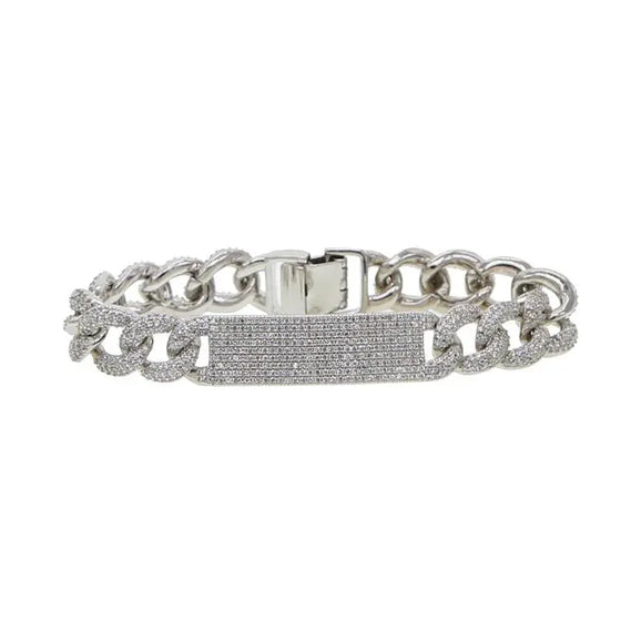 CUBAN LINK BAR BRACELET SHOP PRISCILLA LEE