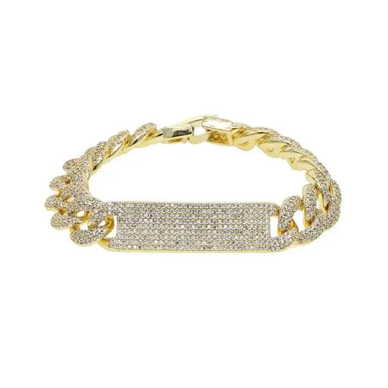 CUBAN LINK BAR BRACELET SHOP PRISCILLA LEE