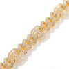 14MM CUBAN LINK BAGUETTE BRACELET