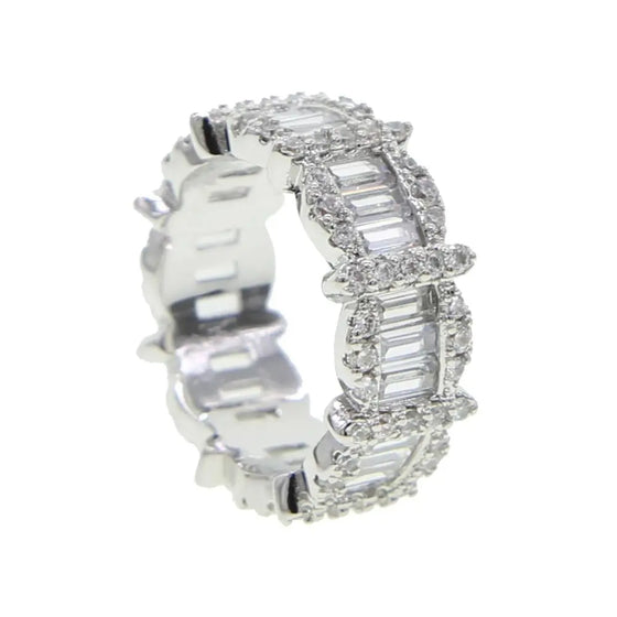 ICY BAGUETTE ETERNITY BAND