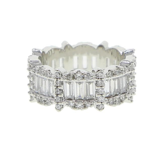 ICY BAGUETTE ETERNITY BAND