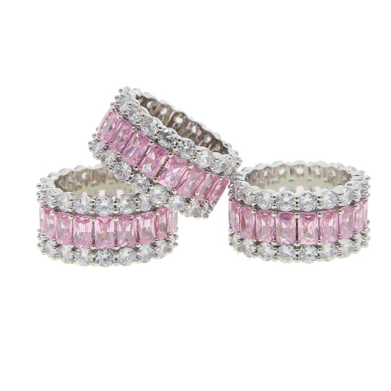 PINK BAGUETTE ETERNITY BAND