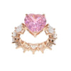 ICY PINK HEART RING