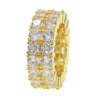 DOUBLE ROW ROUND CUT ETERNITY BAND
