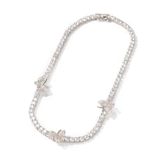  TENNIS CHAIN BUTTERFLY NECKLACE