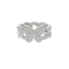  CUBAN LINK BUTTERFLY RING