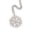 Icy Snowflake Pendant Necklace