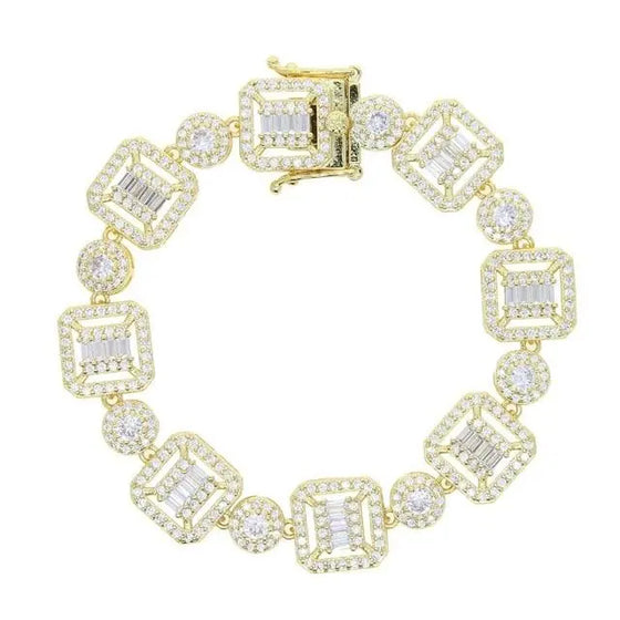 BAGUETTE CLUSTER BRACELET SHOP PRISCILLA LEE