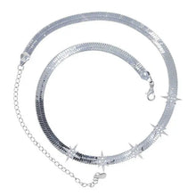 HERRINGBONE STARBURST NECKLACE