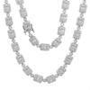 MINI BAGUETTE CLUSTER NECKLACE SHOP PRISCILLA LEE