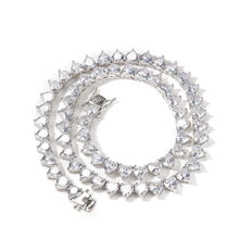  HEART TENNIS NECKLACE