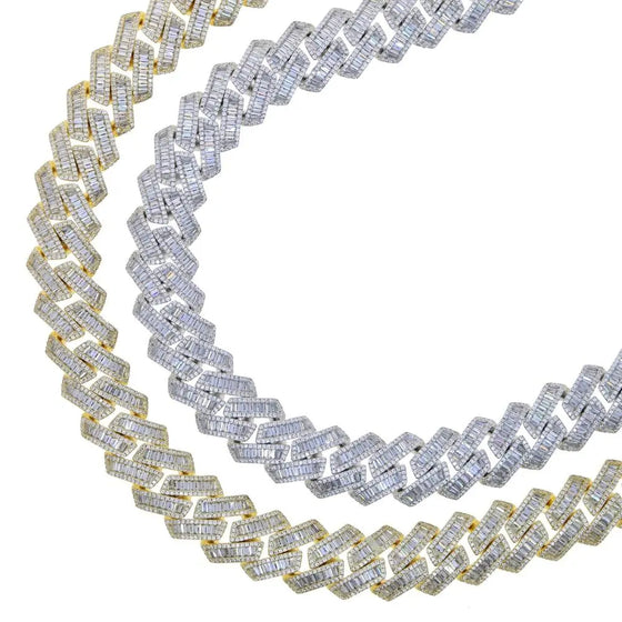 19MM BAGUETTE CUBAN LINK CHAIN