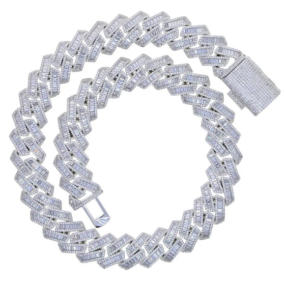 19MM BAGUETTE CUBAN LINK CHAIN